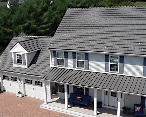 metal trellis and shingled house|metal roof shingle exterior home.